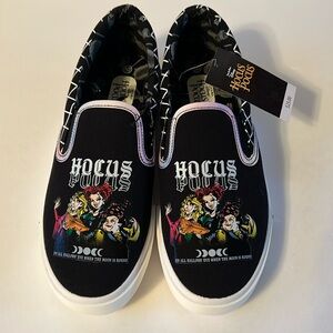 New Disney Film Hocus Pocus Slip On Sneakers by Ground Up